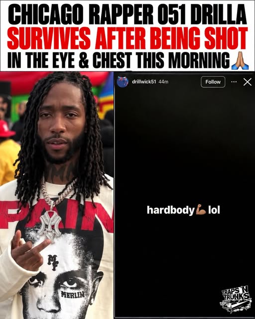 051 Drilla Chicago Rapper, Shooting: Survives City’s Far South Side Shooting Despite Online Death Rumors